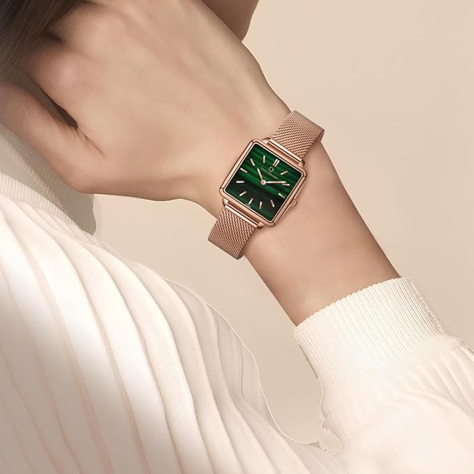 Carlington Iconic 2040 Analog Ladies Watch with Premium Mesh Chain, Scratch-Resistant Dial, and Water-Resistant Body