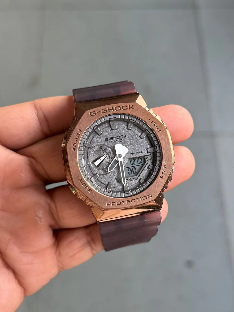 G Shock Brown Ion Plated Metal Watch