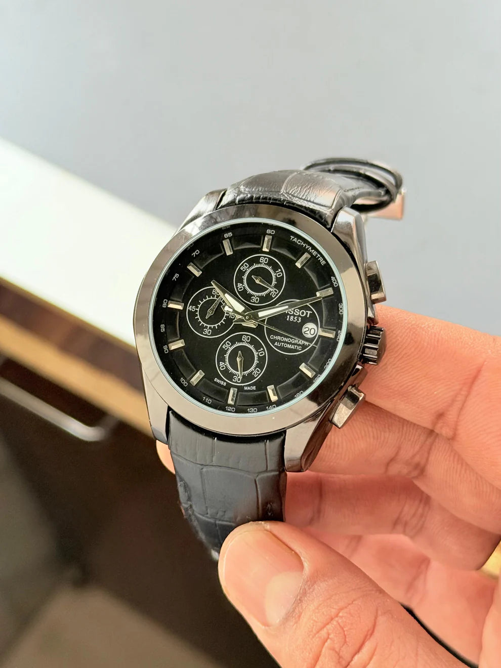 MontBlanc Grey Chronograph Watch for Men