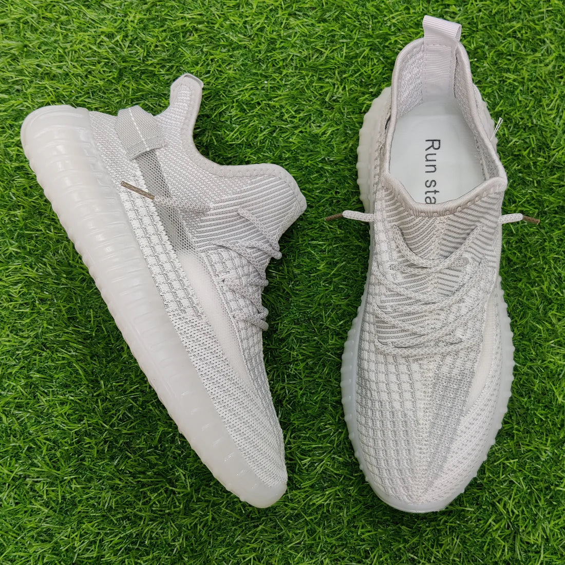 Yeezy Grey White Sneakers