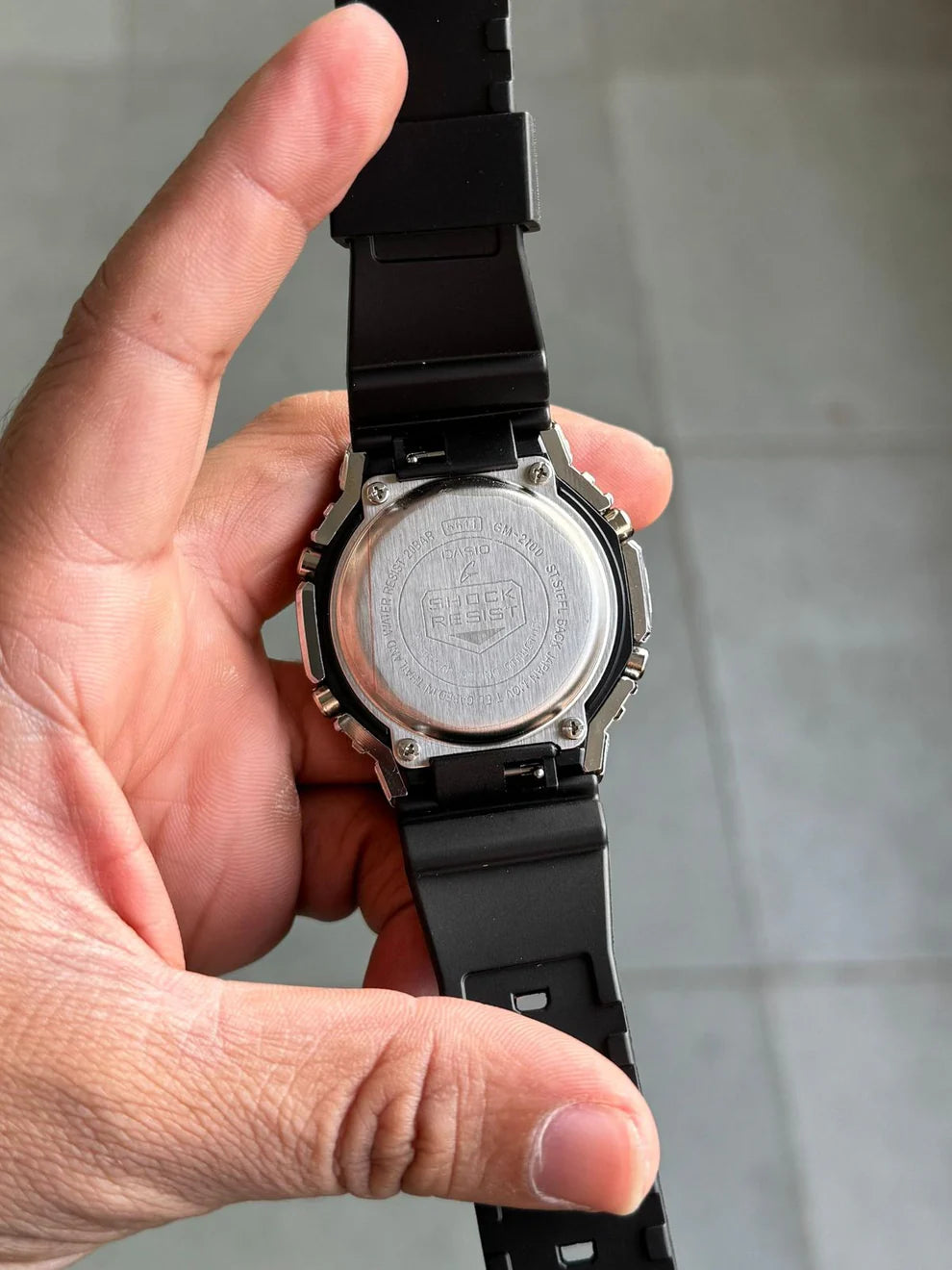 G-SHOCK GBM-2100 Steel Series Dual Display Metal Bezel Watch