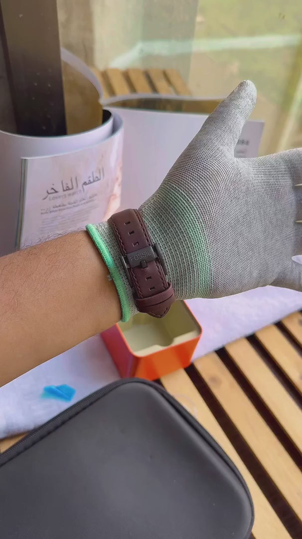 Fossil Townsman Automatic Dark Brown Leather Watch